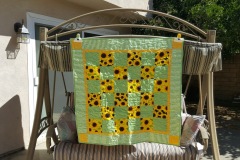 Charity quilt - Sunflowers